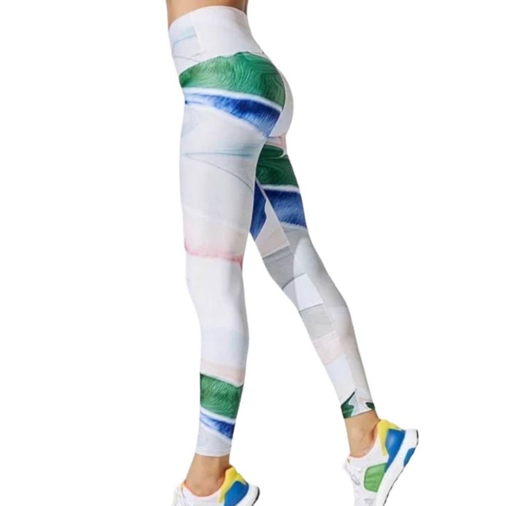 Carbon38 Abstract Marble High Rise Legging Size XS Tie Dye